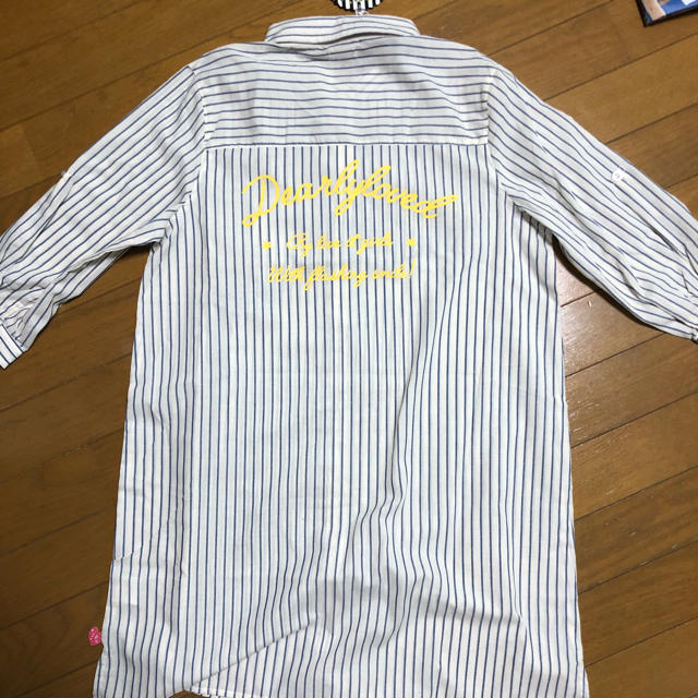 新品！シャツワンピ キッズ/ベビー/マタニティのキッズ服女の子用(90cm~)(ワンピース)の商品写真