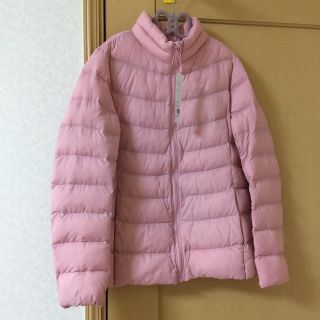 ユニクロ(UNIQLO)のユニクロ ライトウォームジャケット 150 女の子 ピンク(コート)