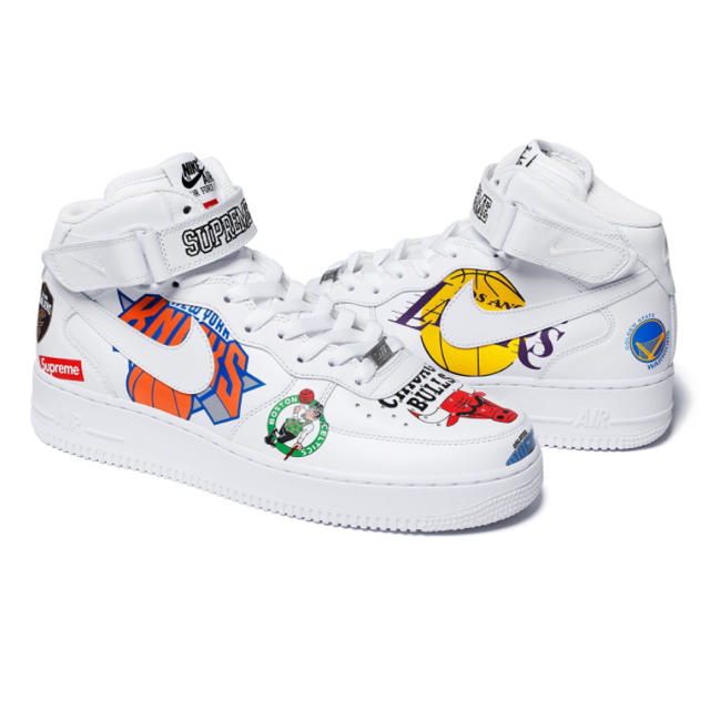 supreme nike air force1 white 28cm