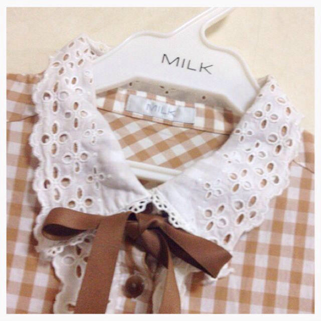 MILK(ミルク)のMILK♡キャラメルブラウス レディースのトップス(シャツ/ブラウス(長袖/七分))の商品写真