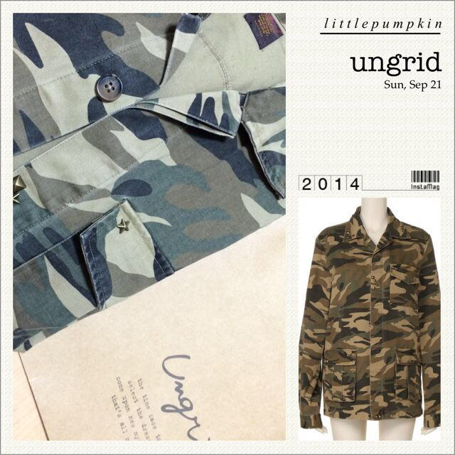 Ungrid(アングリッド)のカモフラスタッズジャケット レディースのジャケット/アウター(ミリタリージャケット)の商品写真