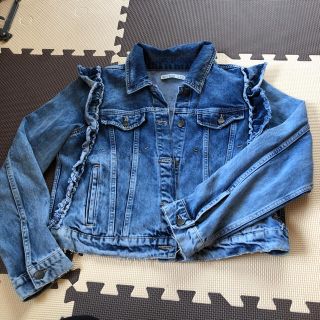 ザラ(ZARA)のZARA フリルGジャン(Gジャン/デニムジャケット)