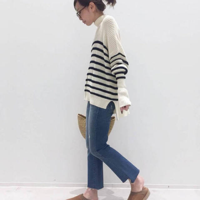 L'Appartement DEUXIEME CLASSE(アパルトモンドゥーズィエムクラス)のL'Appartement DEUXIEME アゼ Border Knit◆ レディースのトップス(ニット/セーター)の商品写真