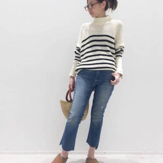 アパルトモンドゥーズィエムクラス(L'Appartement DEUXIEME CLASSE)のL'Appartement DEUXIEME アゼ Border Knit◆(ニット/セーター)