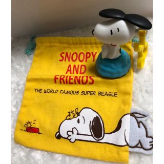 スヌーピー(SNOOPY)のスヌーピー  巾着 & コロコロスタンプ セット(キャラクターグッズ)