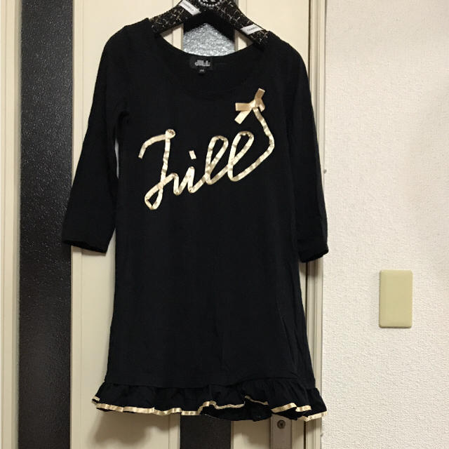 JILL by JILLSTUART(ジルバイジルスチュアート)のJILL BY JILLSTUART 黒 ワンピース レディースのワンピース(ミニワンピース)の商品写真