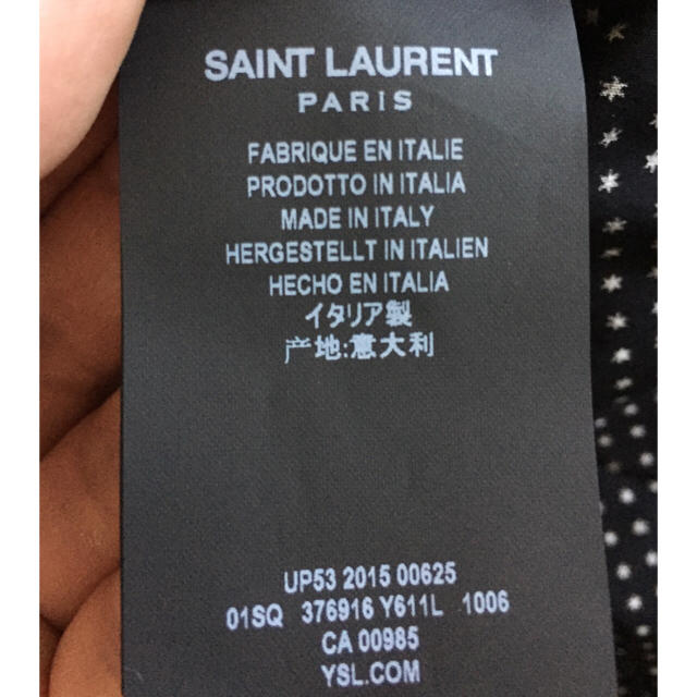 Saint Laurent(サンローラン)のTKO様専用！サンローラン 16SS スタードットシャツ ハンガー付き 新品！ メンズのトップス(シャツ)の商品写真