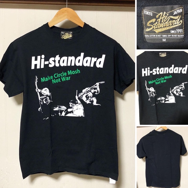 HIGH!STANDARD(ハイスタンダード)の人気❗️日本製 Hi-STANDARD ハイスタ フォト Tシャツ メンズのトップス(Tシャツ/カットソー(半袖/袖なし))の商品写真