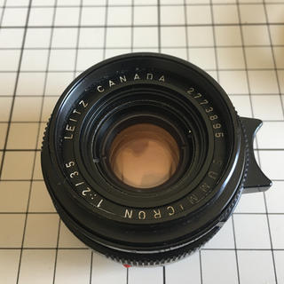 ライカ(LEICA)のライカ ズミクロン35mm f2 後期 ツノなし フード付(レンズ(単焦点))