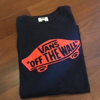 ヴァンズ(VANS)のVANS メンズTシャツ M ネイビー(Tシャツ/カットソー(七分/長袖))