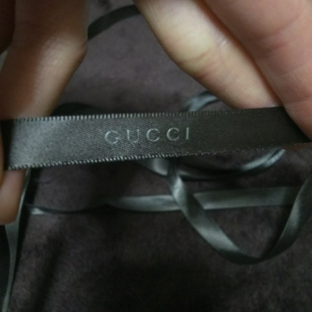 Gucci(グッチ)のGUCCI グッチ サテンリボン ブラウン 155cm インテリア/住まい/日用品のオフィス用品(ラッピング/包装)の商品写真