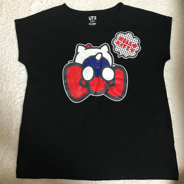 ハローキティ(ハローキティ)の【新品・未使用】ハローキティ柄Tシャツ二枚セット キッズ/ベビー/マタニティのキッズ服女の子用(90cm~)(Tシャツ/カットソー)の商品写真