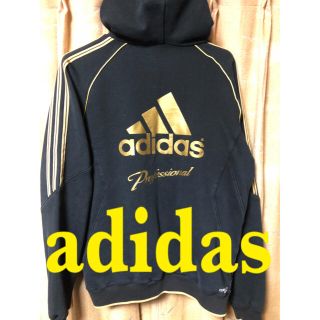 アディダス(adidas)のアディダス パーカー フード adidas professional ビッグロゴ(パーカー)