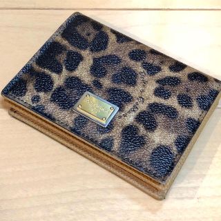 ドルチェアンドガッバーナ(DOLCE&GABBANA)の【美品】ドルチェ&ガッバーナ 名刺入れ DOLCE&GABBANA(名刺入れ/定期入れ)