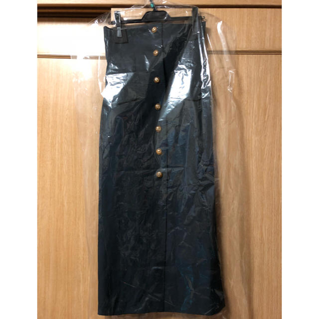 mame(マメ)のSilk Hemp High Waist Skirt - navy 2 レディースのスカート(ロングスカート)の商品写真