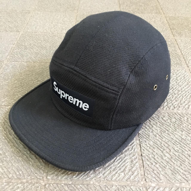Supreme - 美品 送料無料 Supreme キャンプ キャップ ネイビー