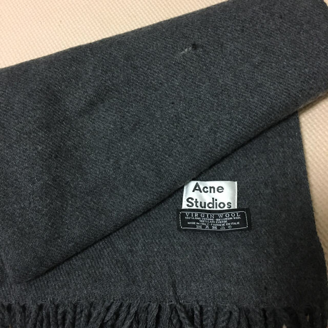 acne studios マフラー ダークグレー