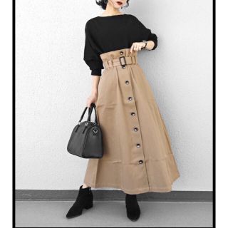 マウジー(moussy)のmoussy フロントボタン ロングスカート(ロングスカート)