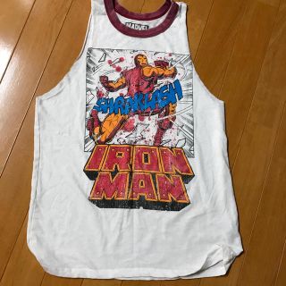 フォーエバートゥエンティーワン(FOREVER 21)の新品 marvel アイアンマン トップス S タンクトップ　ノースリーブ (Tシャツ(半袖/袖なし))