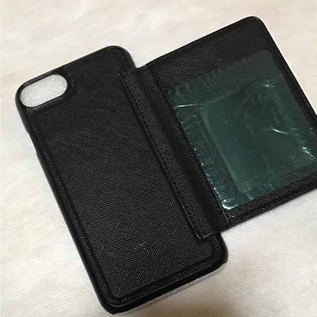 &byP&D(アンドバイピーアンドディー)の&by P&D カード収納つきiPhone6／7ケース  ☆ブラック スマホ/家電/カメラのスマホアクセサリー(iPhoneケース)の商品写真