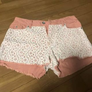 レイカズン(RayCassin)のレイカズン ショーパン レース ピンク ショートパンツ(ショートパンツ)