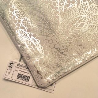 ザラホーム(ZARA HOME)の新品 ZARA HOME ザラホーム シルバーレースフラワー クッションカバー(クッションカバー)