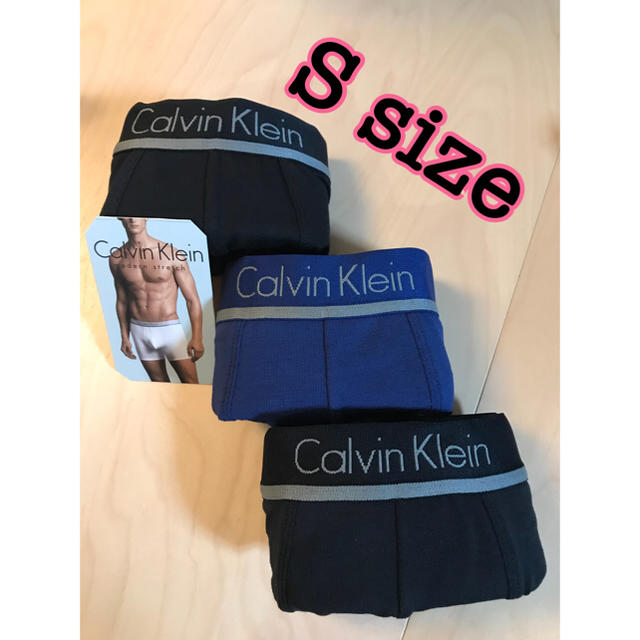 Calvin Klein(カルバンクライン)の正規品新品Calvin Klein　ボクサーパンツ３枚組(ブルー.ブラック) メンズのアンダーウェア(ボクサーパンツ)の商品写真