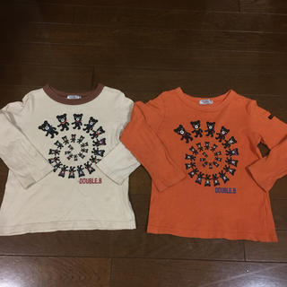 ダブルビー(DOUBLE.B)のミキハウス ダブルB ぐるぐるビー君 ロンT 110cm 双子(Tシャツ/カットソー)