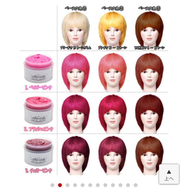エルシェールズ カラーバター チェリーピンク コスメ/美容のヘアケア/スタイリング(カラーリング剤)の商品写真