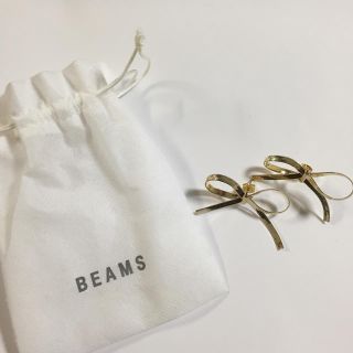 ビームス(BEAMS)のBEAMS リボンピアス(ピアス(両耳用))