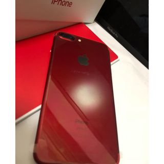 アップル(Apple)のIPhone7 plus 256 RED SIMフリー 開封済新品(携帯電話本体)