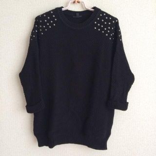 トップショップ(TOPSHOP)のスタッズニット(ニット/セーター)