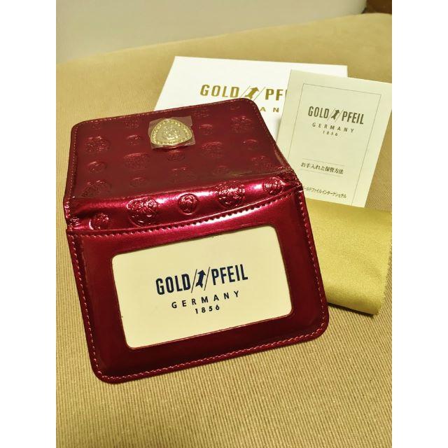 GOLD PFEIL(ゴールドファイル)の配達記録郵便 半額以下 未使用 GOLD PFEIL  パスケース 定期入れ レディースのファッション小物(名刺入れ/定期入れ)の商品写真