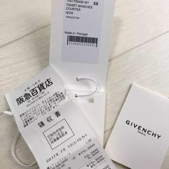 GIVENCHY(ジバンシィ)の直営店購入 極美品 男女兼用ジバンシィバンビＴシャツgivenchyジバンシー  メンズのトップス(Tシャツ/カットソー(半袖/袖なし))の商品写真