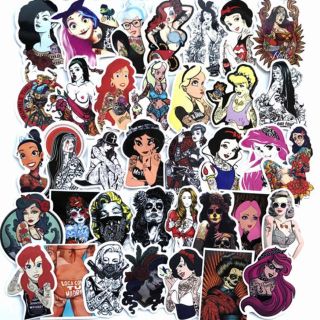Disney タトゥーガール ディズニープリンセス ストリートステッカーの通販 ラクマ