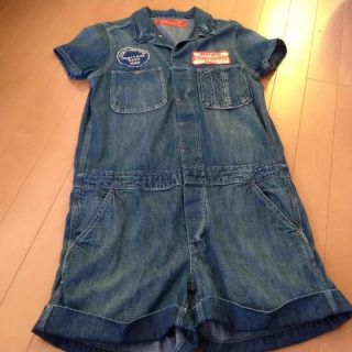 デニムダンガリー(DENIM DUNGAREE)のデニム&ダンガリーDD半袖つなぎショートオール ママok  SALE！(その他)