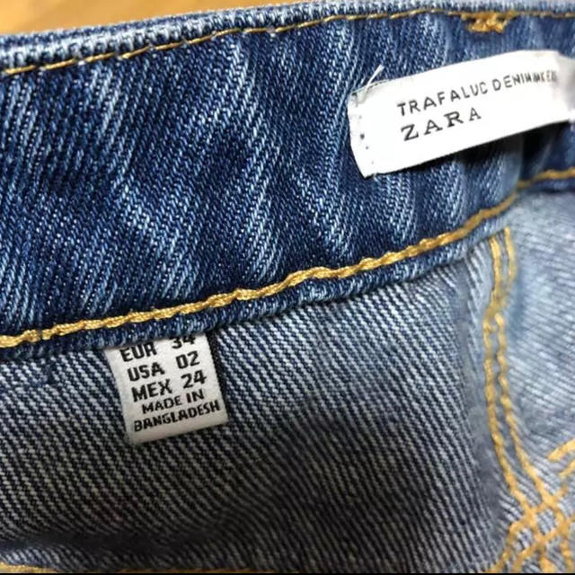 ZARA(ザラ)のzara ハイウエストストレートデニム レディースのパンツ(デニム/ジーンズ)の商品写真