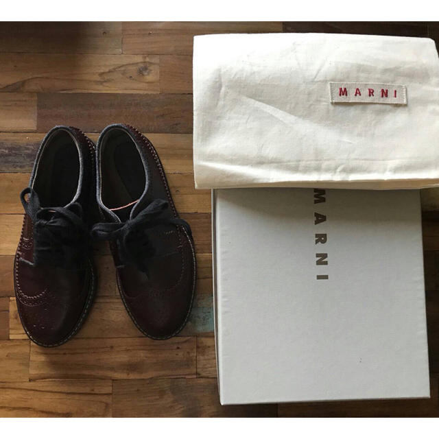 Marni - MARNI ウイングチップレースアップシューズ37の通販 by Marni - MARNI ウイングチップレースアップシューズ37の通販 by