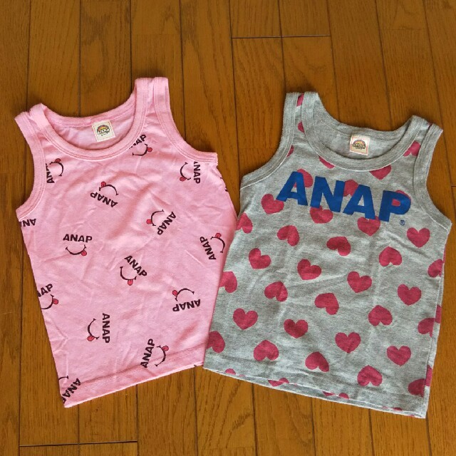 ANAP Kids(アナップキッズ)のANAP kids /タンクトップセット(S/95～100㎝) キッズ/ベビー/マタニティのキッズ服女の子用(90cm~)(Tシャツ/カットソー)の商品写真