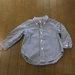 ラルフローレン(Ralph Lauren)のラルフローレン☆80 ブルーチェックシャツ(シャツ/カットソー)