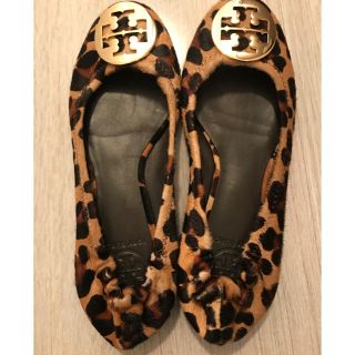 トリーバーチ(Tory Burch)のTORY BURCH  ハラコ フラットシューズ(スリッポン/モカシン)