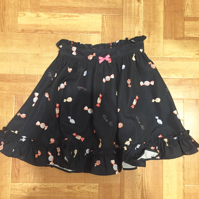 Ank Rouge(アンクルージュ)のキャンディー柄♡フリルフレアスカート レディースのスカート(ミニスカート)の商品写真