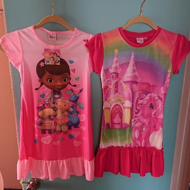 Disney(ディズニー)の女児ワンピース120㎝二枚セット キッズ/ベビー/マタニティのキッズ服女の子用(90cm~)(ワンピース)の商品写真