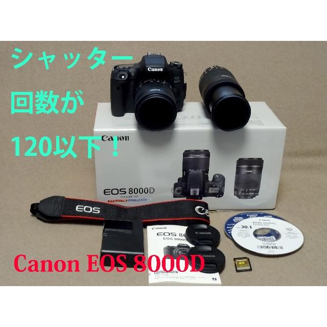 ー品販売 - Canon キヤノンeos ダブルズームキット 8000d デジタル一眼