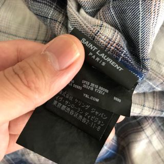 Saint Laurent - サンローラン チェックシャツ の通販 by shop|サン
