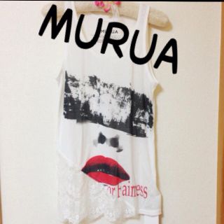 ムルーア(MURUA)のMURUA 新品タグ付き レースタンク(Tシャツ(半袖/袖なし))