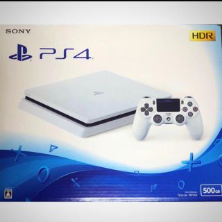 プレイステーション4(PlayStation4)の☆新品☆ PS4 500GB CUH-2100AB02 グレイシャーホワイト(家庭用ゲーム機本体)