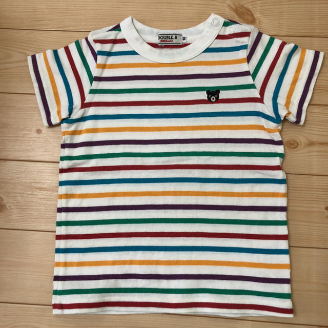 DOUBLE.B(ダブルビー)のDOUBLE.B ボーダーＴシャツ90 キッズ/ベビー/マタニティのキッズ服男の子用(90cm~)(Tシャツ/カットソー)の商品写真