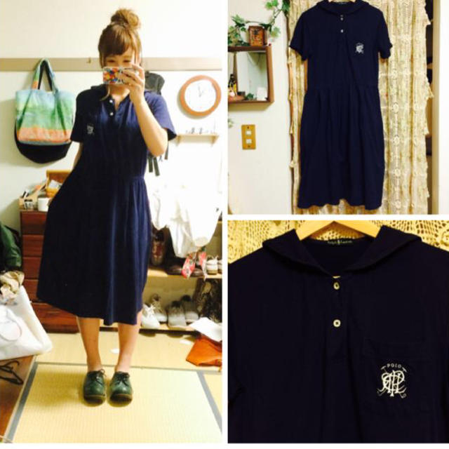 POLO RALPH LAUREN(ポロラルフローレン)の古着 POLOワンピース♡ レディースのワンピース(ロングワンピース/マキシワンピース)の商品写真