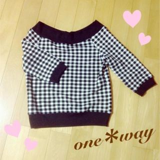 ワンウェイ(one*way)の【送料無料】one＊way🎀トップス(ニット/セーター)